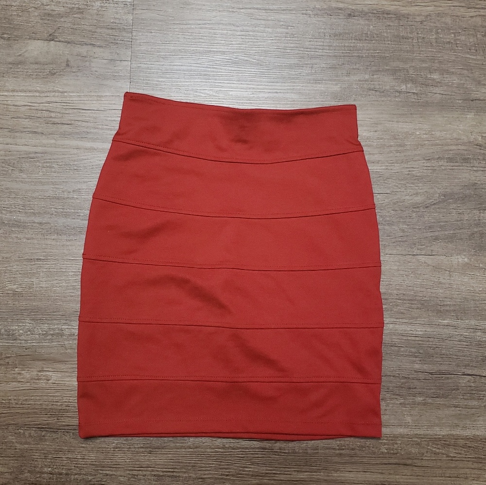 Red Mini Skirt